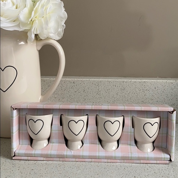 🐣RAE DUNN EGG CUPS HOLDER SET EASTER SPRING - Picture 4 of 4
